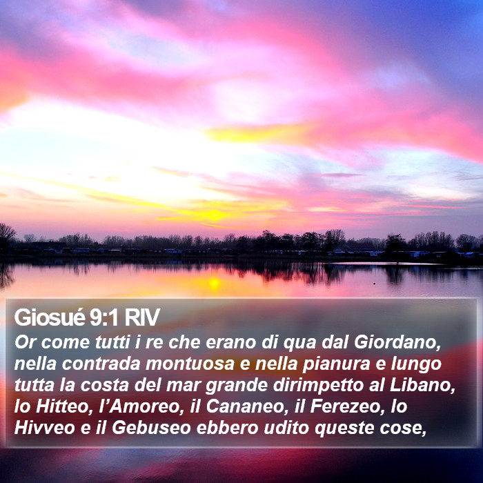 Giosué 9:1 RIV Bible Study