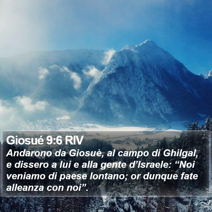 Giosué 9:6 RIV Bible Study