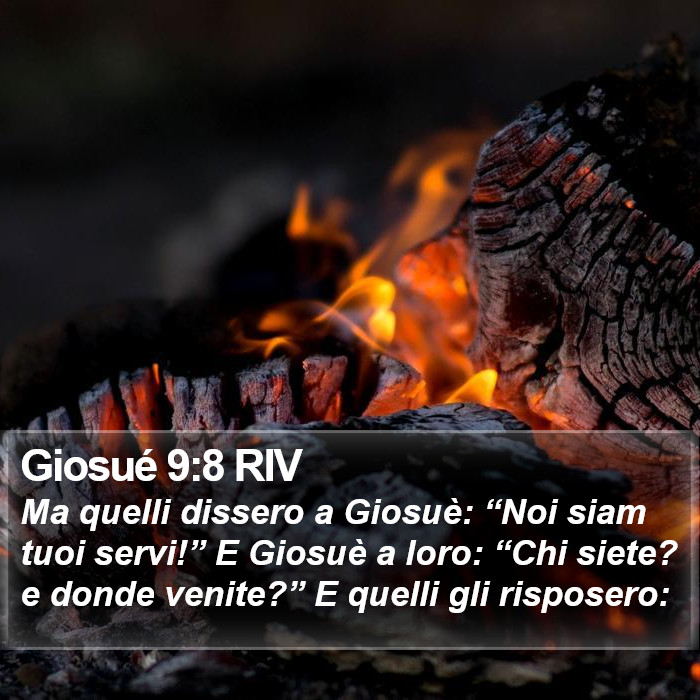 Giosué 9:8 RIV Bible Study