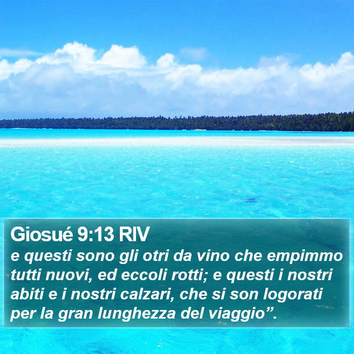 Giosué 9:13 RIV Bible Study