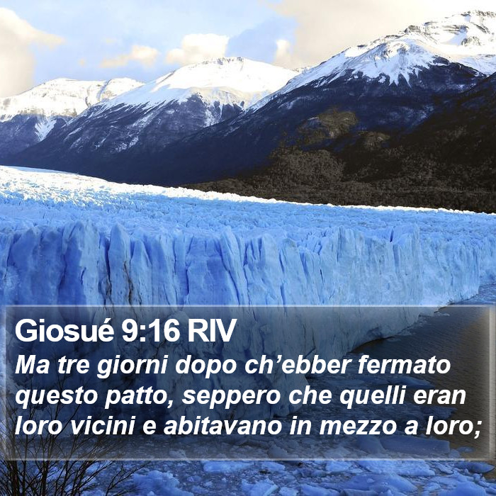 Giosué 9:16 RIV Bible Study