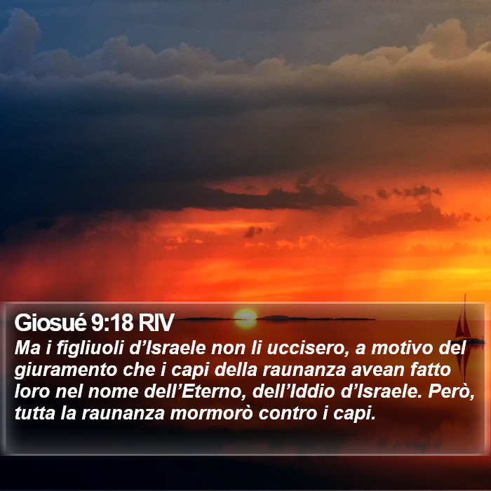 Giosué 9:18 RIV Bible Study