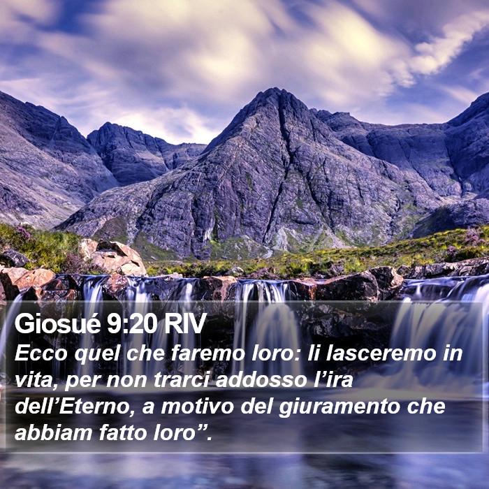 Giosué 9:20 RIV Bible Study