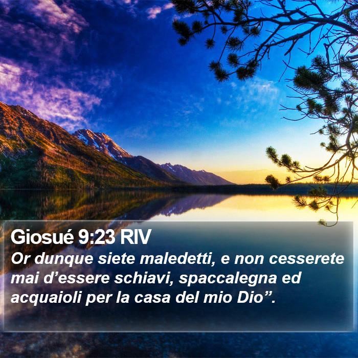 Giosué 9:23 RIV Bible Study