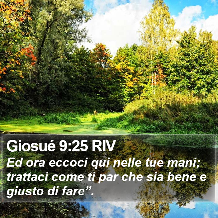 Giosué 9:25 RIV Bible Study