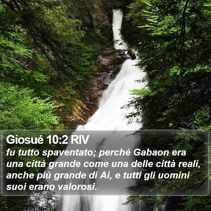 Giosué 10:2 RIV Bible Study