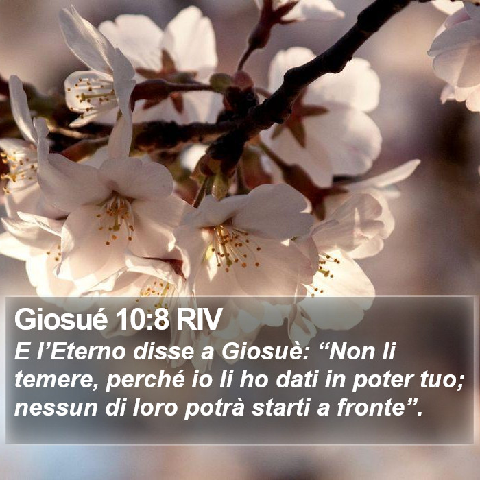 Giosué 10:8 RIV Bible Study