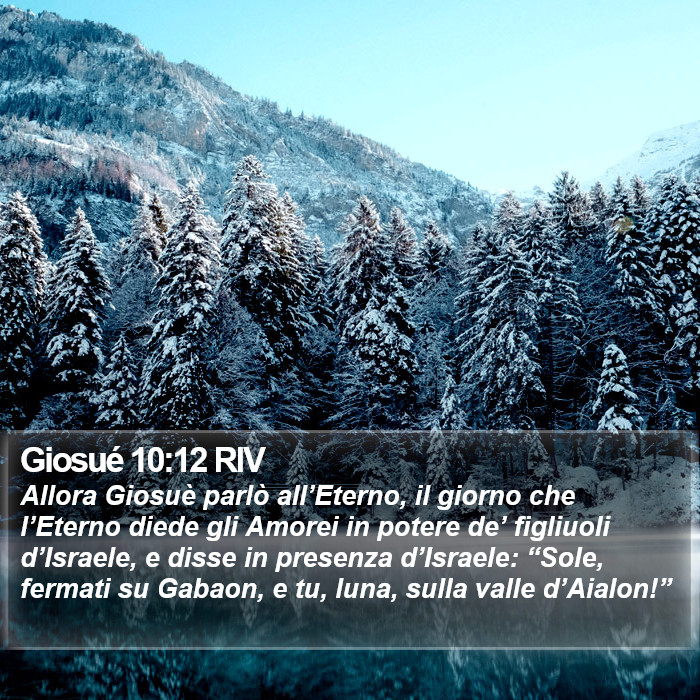 Giosué 10:12 RIV Bible Study