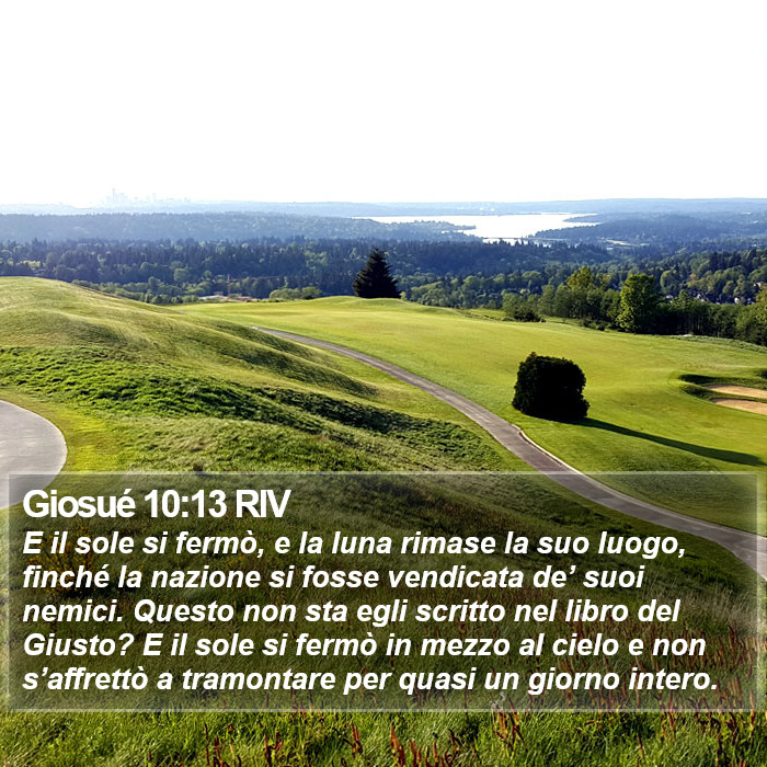 Giosué 10:13 RIV Bible Study