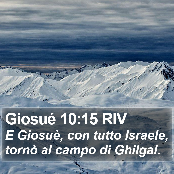 Giosué 10:15 RIV Bible Study