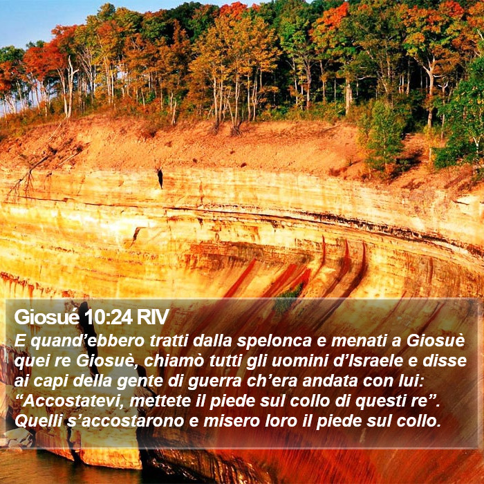 Giosué 10:24 RIV Bible Study