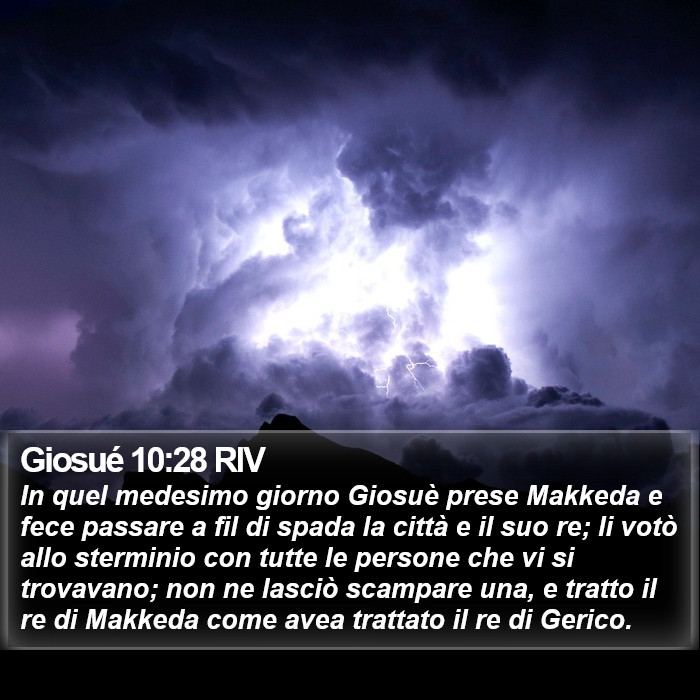 Giosué 10:28 RIV Bible Study