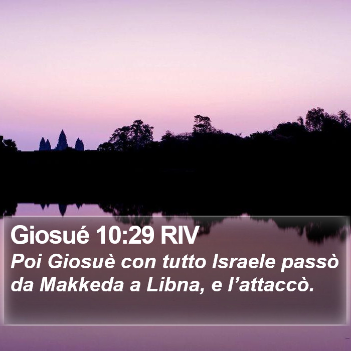 Giosué 10:29 RIV Bible Study