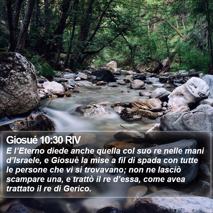 Giosué 10:30 RIV Bible Study
