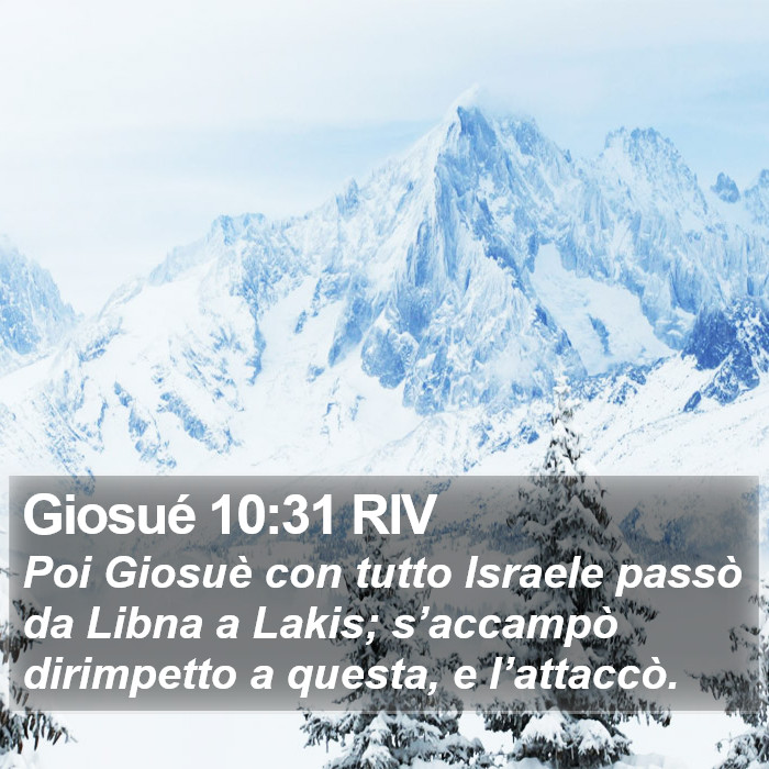 Giosué 10:31 RIV Bible Study