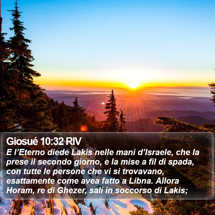 Giosué 10:32 RIV Bible Study