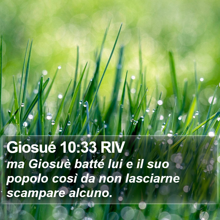 Giosué 10:33 RIV Bible Study