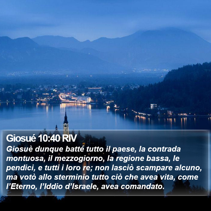 Giosué 10:40 RIV Bible Study