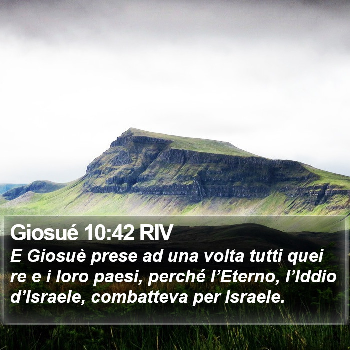 Giosué 10:42 RIV Bible Study