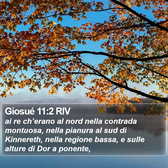 Giosué 11:2 RIV Bible Study