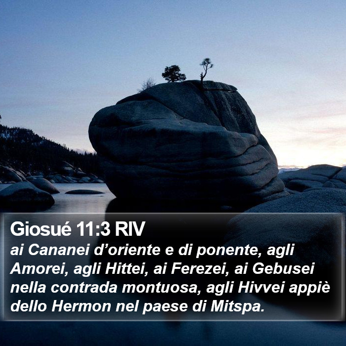 Giosué 11:3 RIV Bible Study