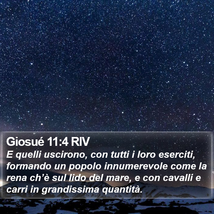 Giosué 11:4 RIV Bible Study