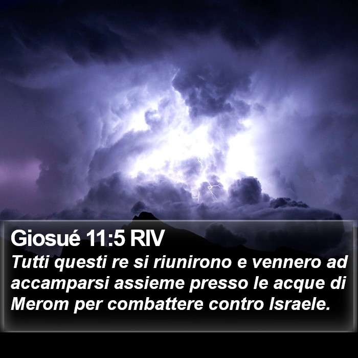 Giosué 11:5 RIV Bible Study