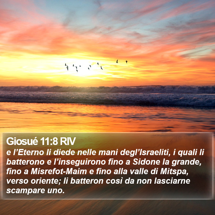 Giosué 11:8 RIV Bible Study