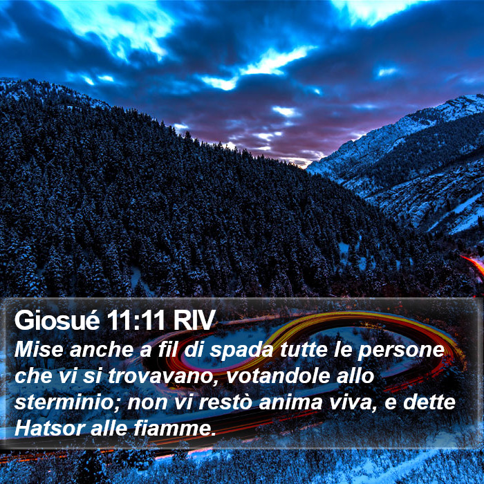Giosué 11:11 RIV Bible Study