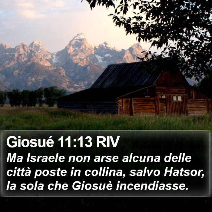 Giosué 11:13 RIV Bible Study