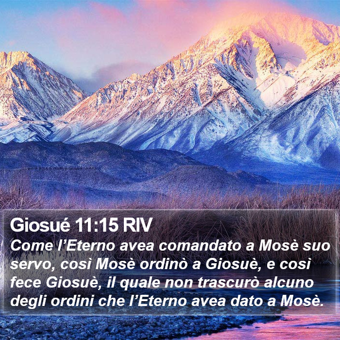 Giosué 11:15 RIV Bible Study