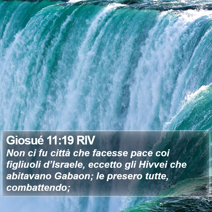 Giosué 11:19 RIV Bible Study