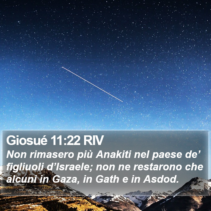 Giosué 11:22 RIV Bible Study