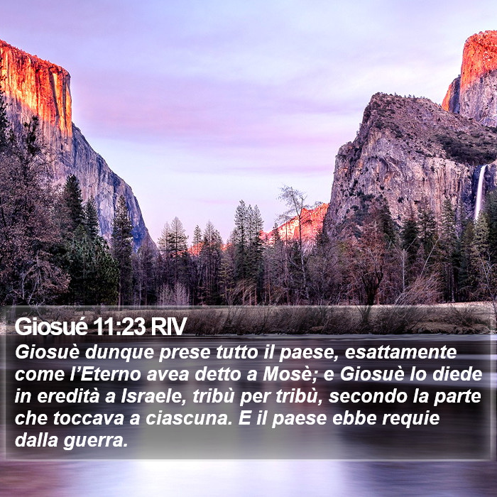 Giosué 11:23 RIV Bible Study