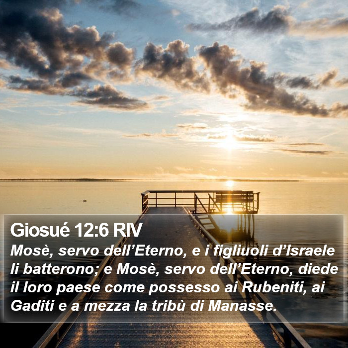 Giosué 12:6 RIV Bible Study