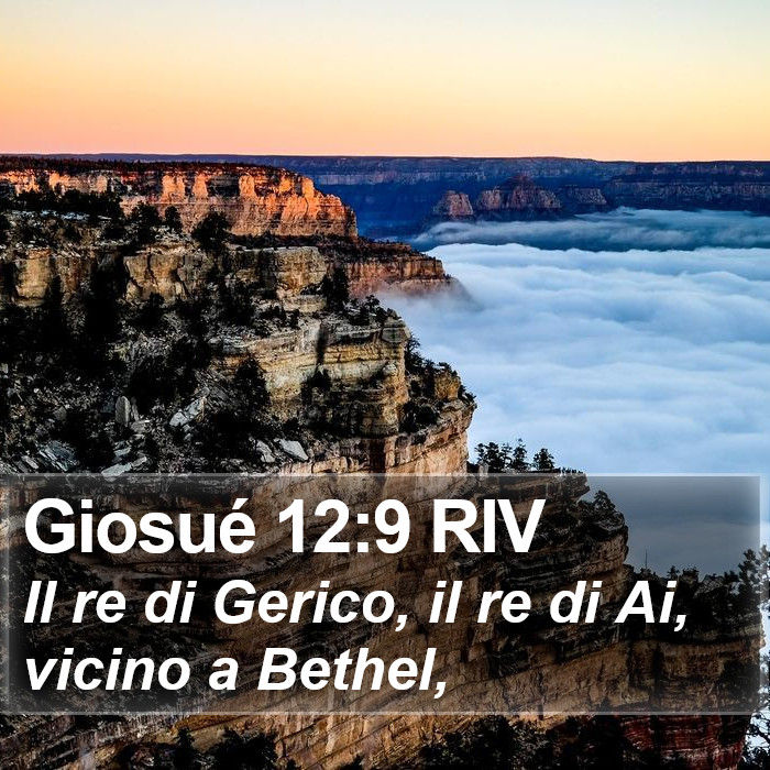 Giosué 12:9 RIV Bible Study