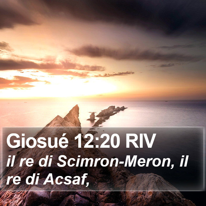 Giosué 12:20 RIV Bible Study