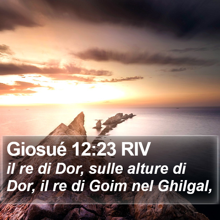 Giosué 12:23 RIV Bible Study
