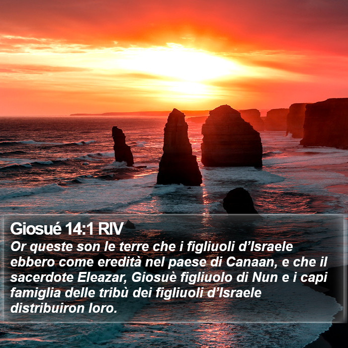 Giosué 14:1 RIV Bible Study