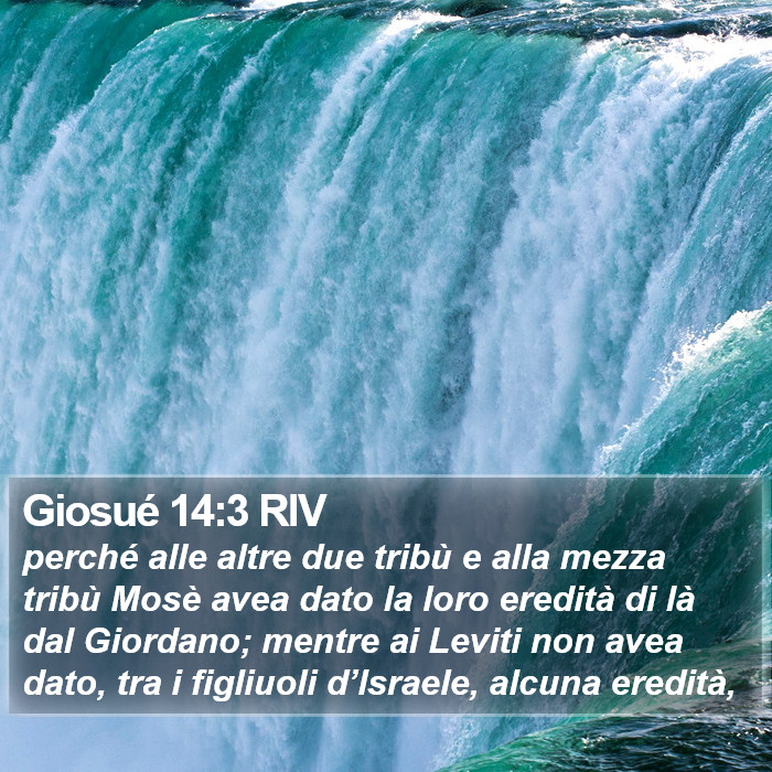 Giosué 14:3 RIV Bible Study