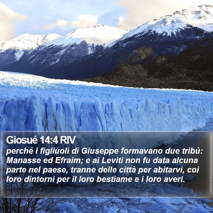 Giosué 14:4 RIV Bible Study