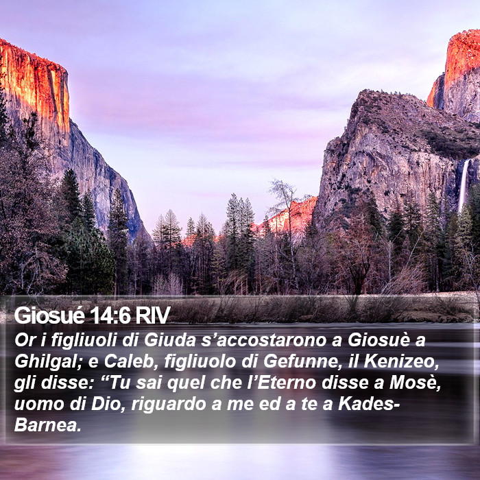 Giosué 14:6 RIV Bible Study