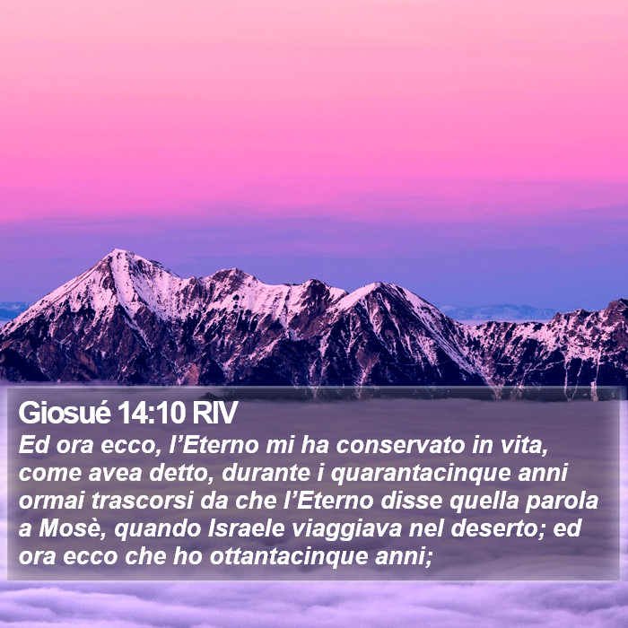 Giosué 14:10 RIV Bible Study