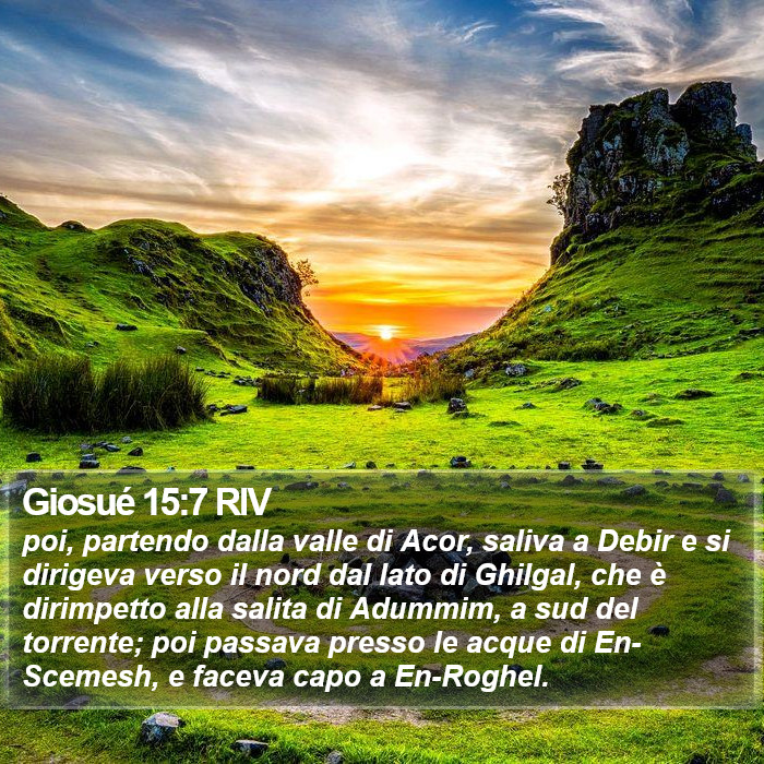 Giosué 15:7 RIV Bible Study