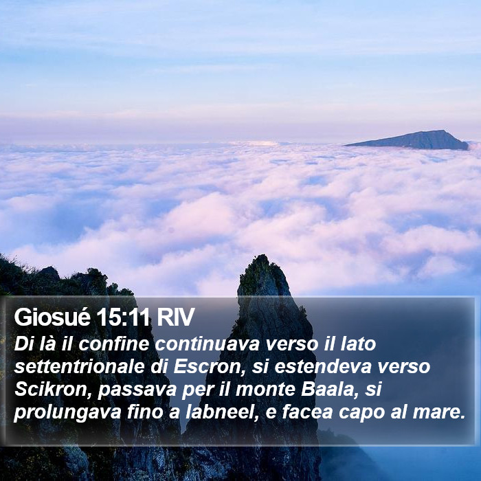 Giosué 15:11 RIV Bible Study