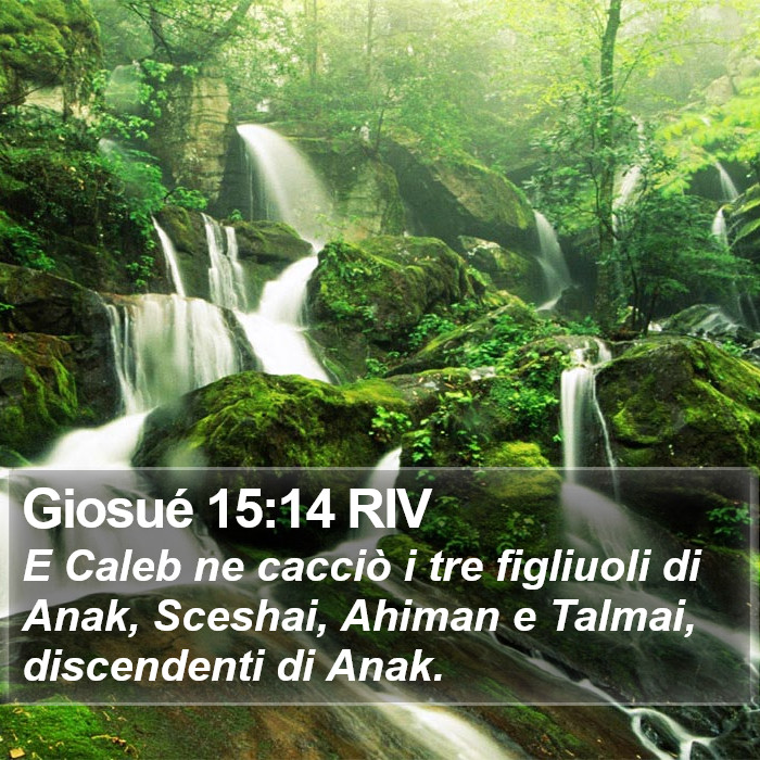 Giosué 15:14 RIV Bible Study