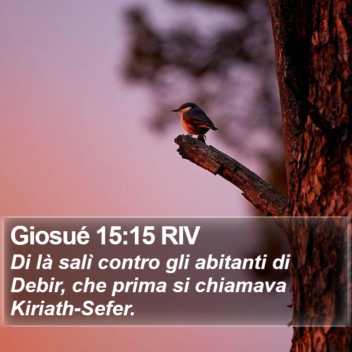 Giosué 15:15 RIV Bible Study