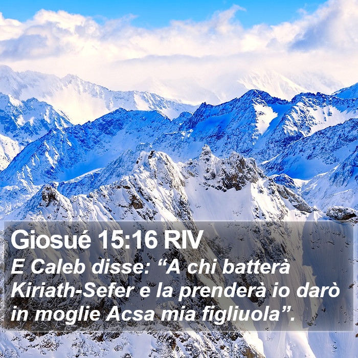 Giosué 15:16 RIV Bible Study