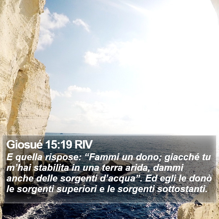 Giosué 15:19 RIV Bible Study
