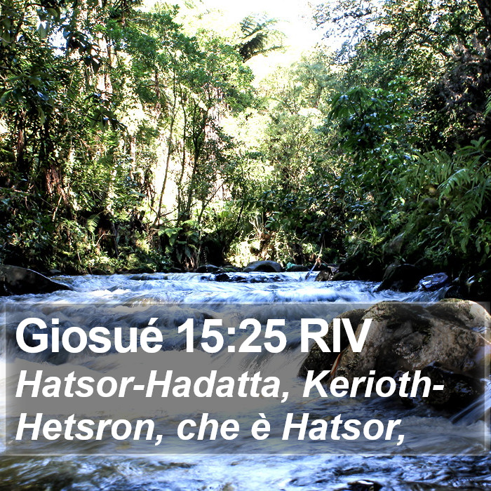 Giosué 15:25 RIV Bible Study